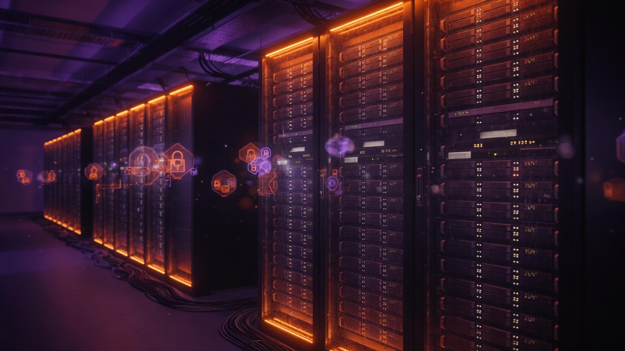 Secure data centre aisle for Data Protection backups